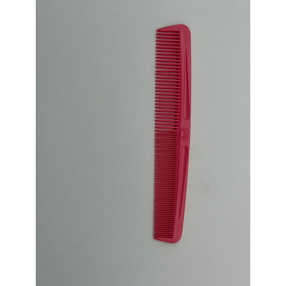 Goody Pink Plastic Dressing Comb Dual Tooth Fine Wide 7.5 Inch Hair Styling Tool